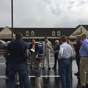Our Crusade Commander conducts the requisite drivers' meeting